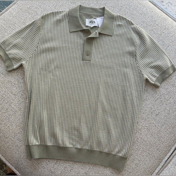 Wax London Other - Men's Ladder Stripe Turnknit Polo